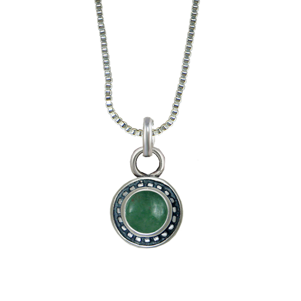 Sterling Silver Petite Little Jade Pendant Necklace Sterling Silver Petite Little Jade Pendant Necklace
